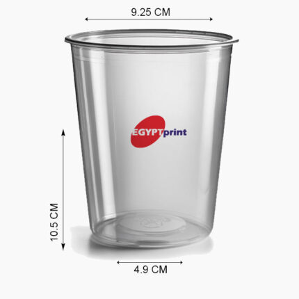 كوب بلاستيكي شفاف U-Shape pet 14 oz