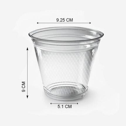 كوب بلاستيكي شفاف D-Star pet 10 OZ