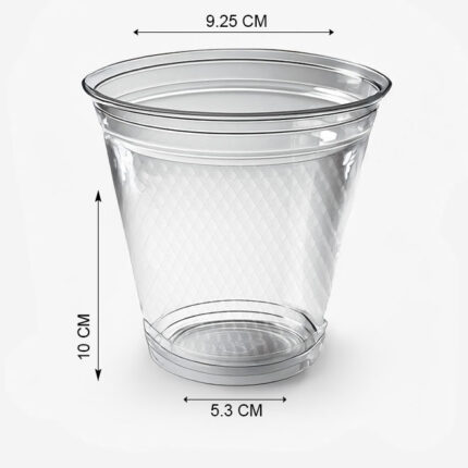 كوب بلاستيكي شفاف D-Star pet 12 OZ
